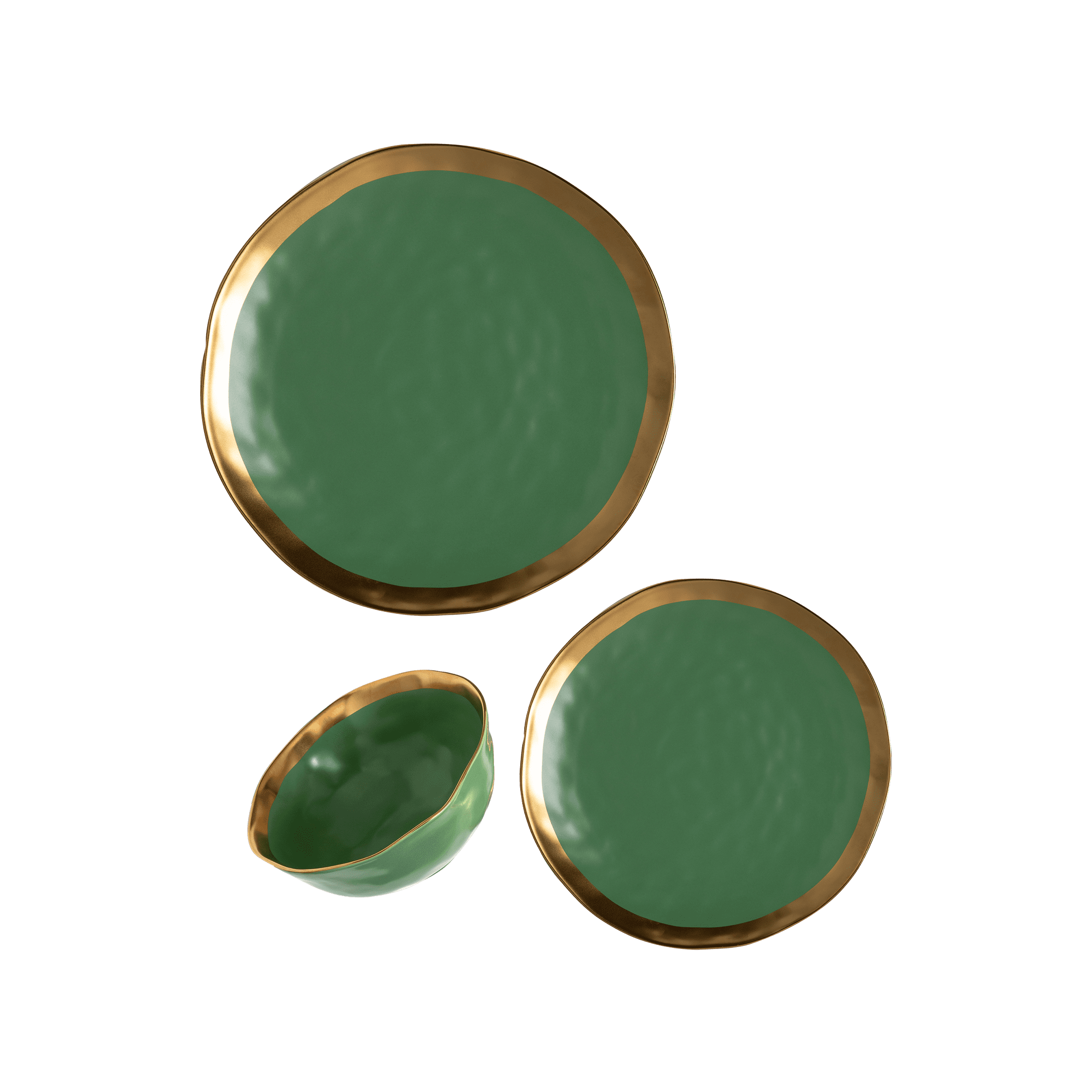 Aparelho de Jantar Mediterrâneo Verde 18 Peças